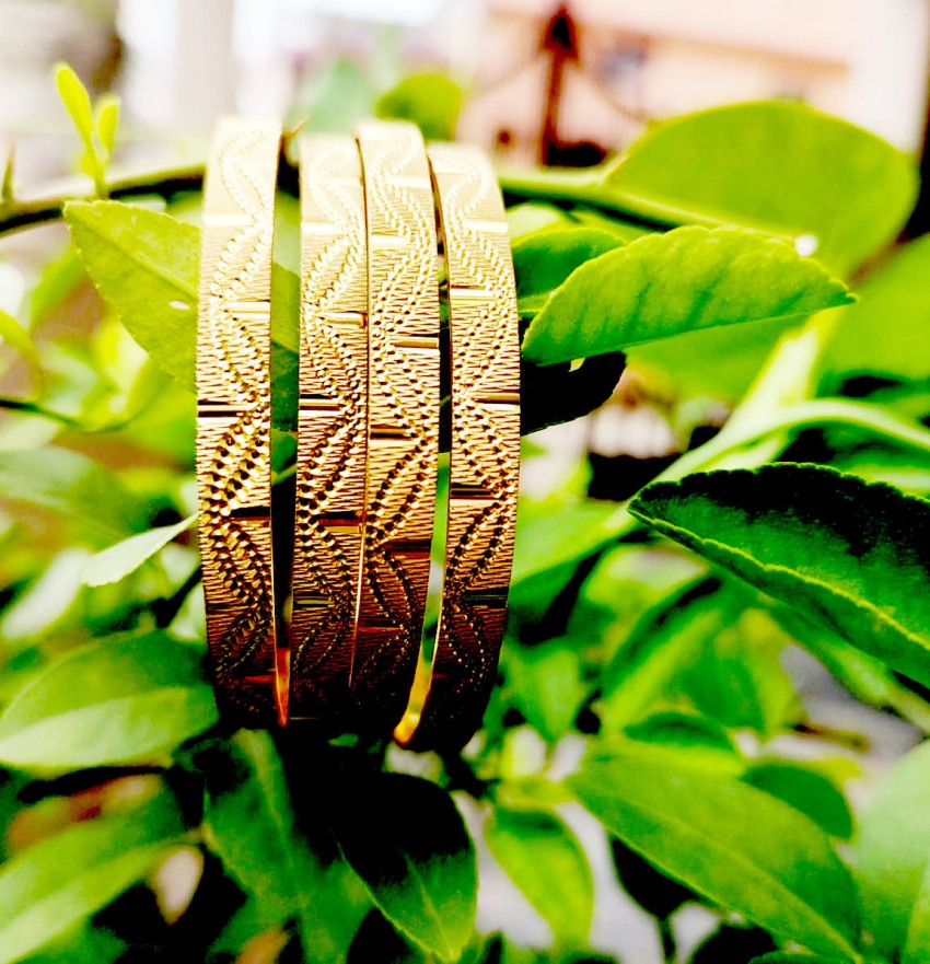 Buy 14k Yellow Gold Seven Days Diamond Cut Bangle Bracelet Size Online in  India - Etsy