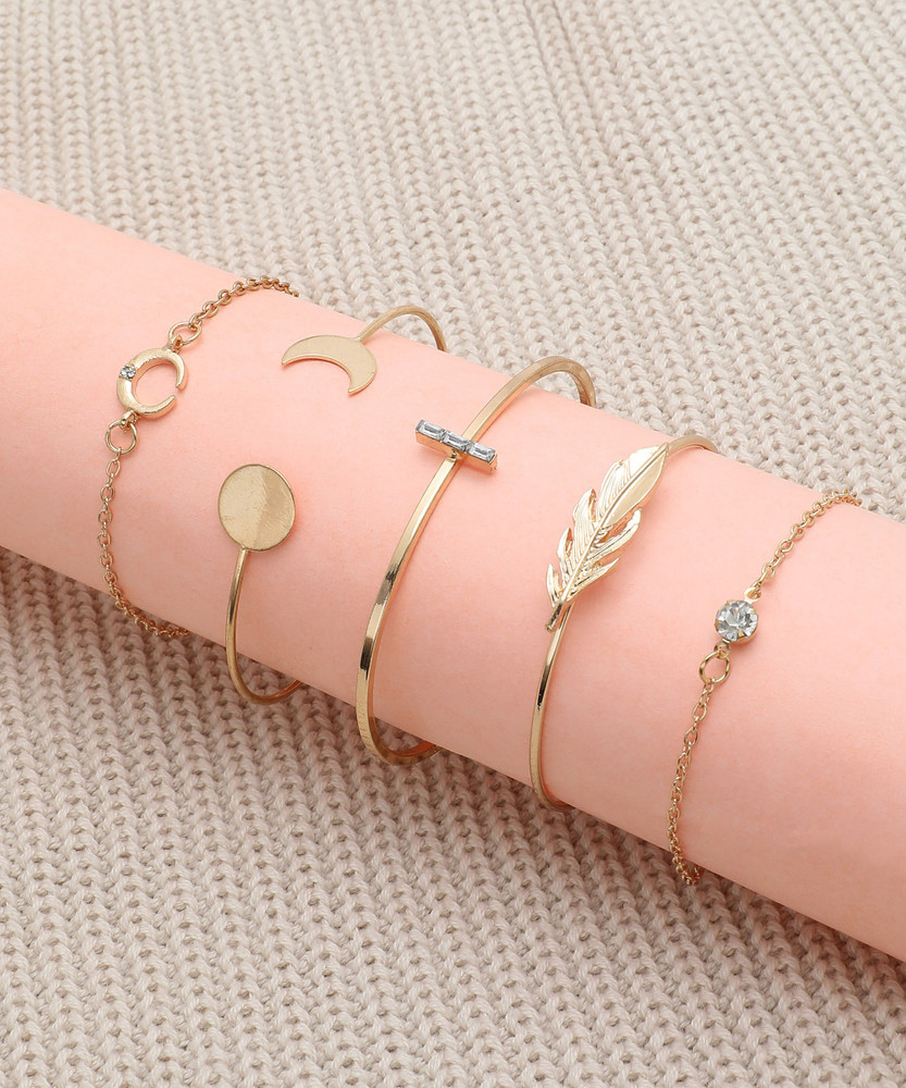SOHI Alloy Gold plated Bracelet Price in India Buy SOHI Alloy Gold plated Bracelet Online at Best Prices in India Flipkart