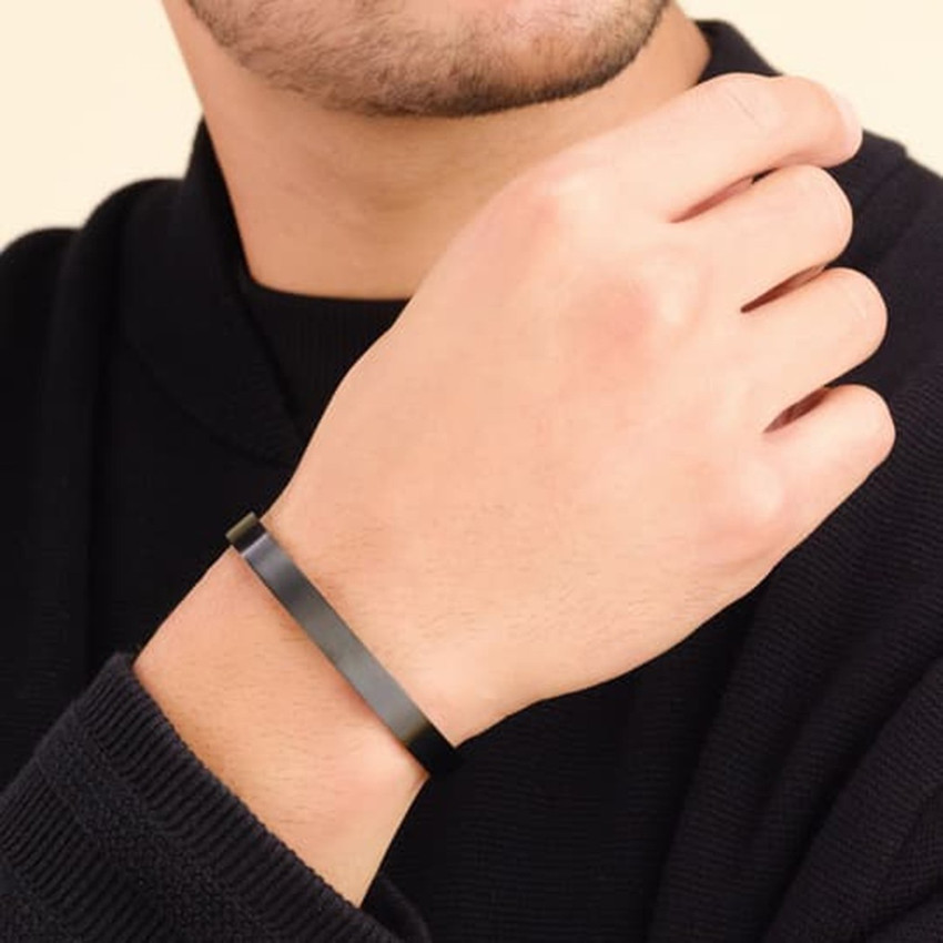 Black Cuff Bangle — Cassandro London || Personalised Handmade Jewellery &  Gifts