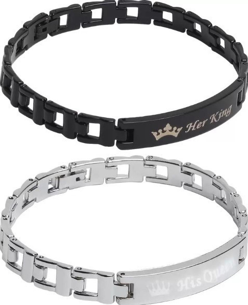 Platinum couple bracelets sales