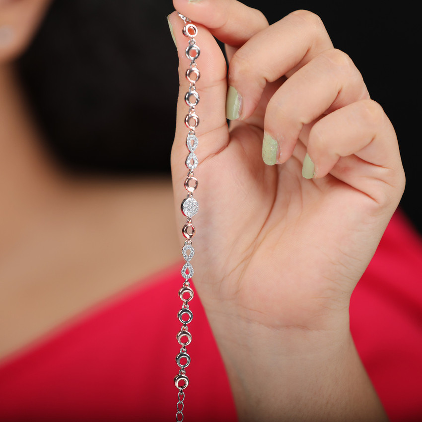 KILORY Silver Cubic Zirconia Bracelet Price in India Buy KILORY Silver Cubic Zirconia Bracelet Online at Best Prices in India Flipkart