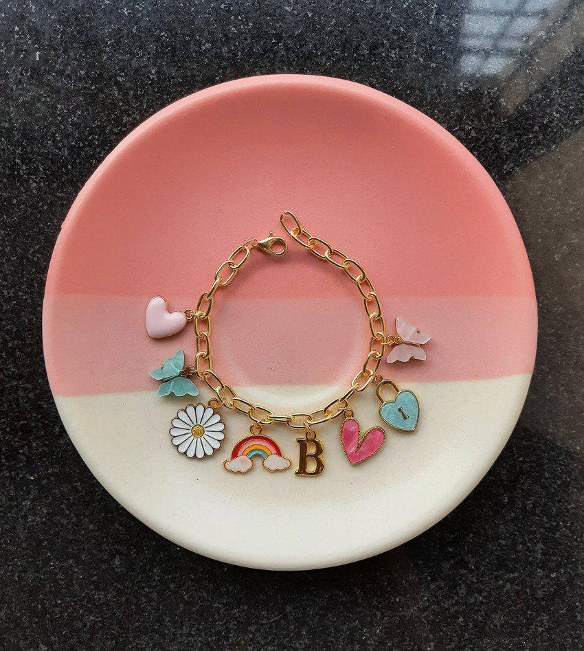 EnlightenMani Alloy Gold plated Charm Bracelet Price in India