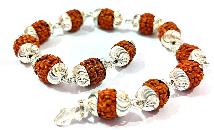 Silver mahadev rudraksh bracelet discount
