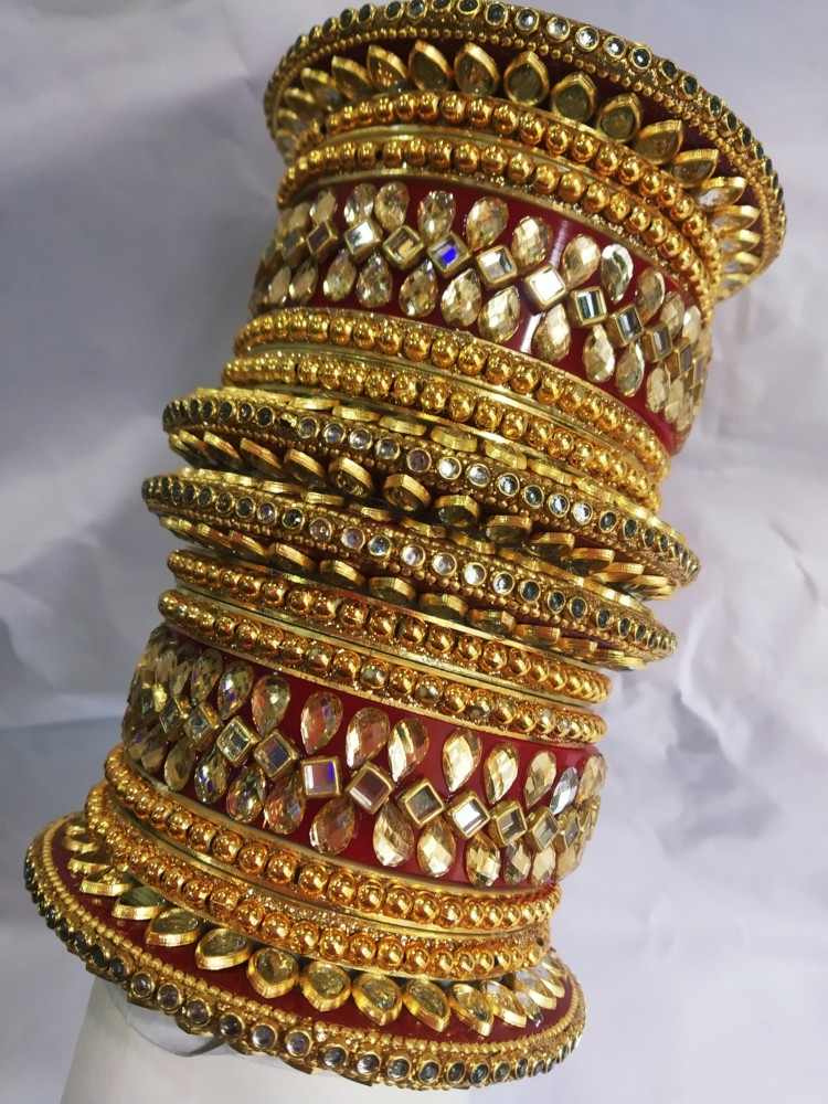 Kangan Palace Alloy Cubic Zirconia Bangle Set Price in India Buy