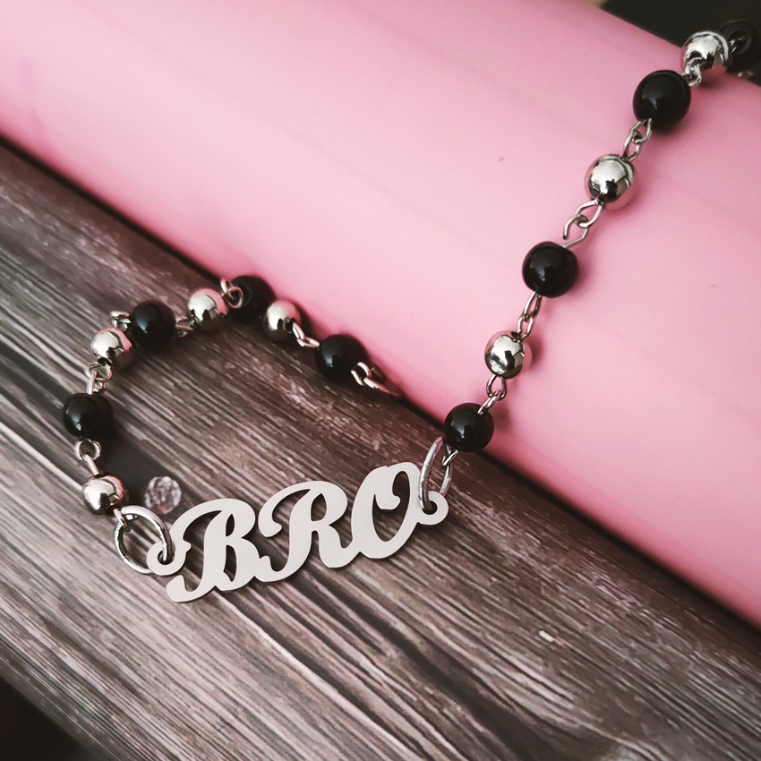 M Men Style Stainless Steel Sterling Silver Bracelet Price in
