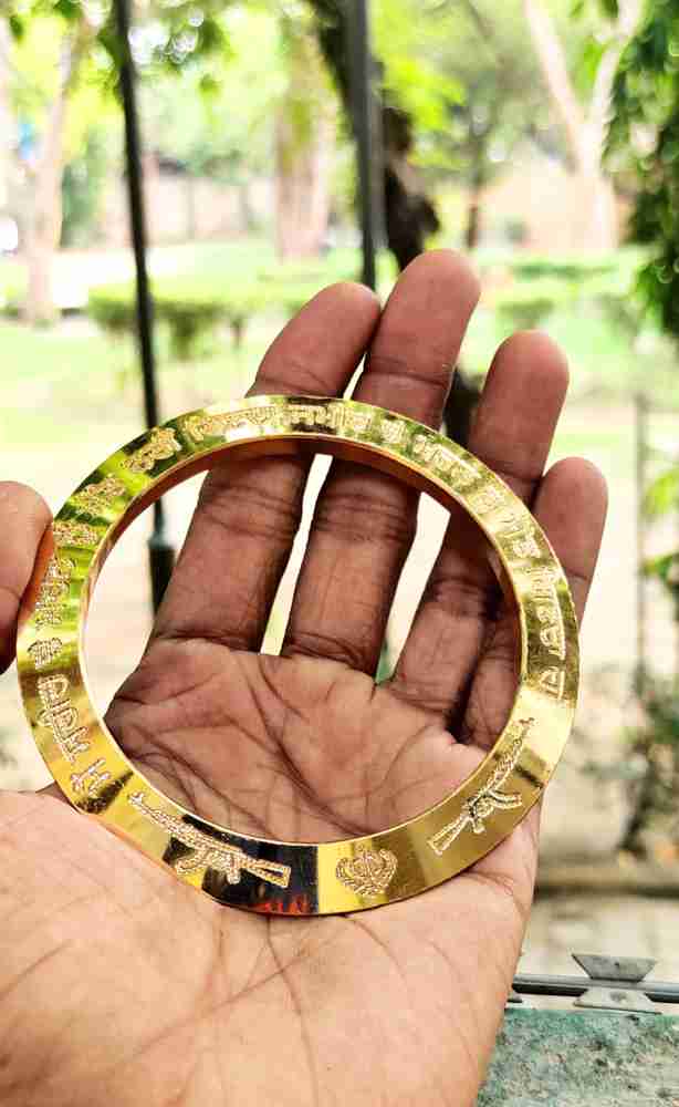 DA CREATIONS Stainless Steel Gold plated Kada Price in India Buy