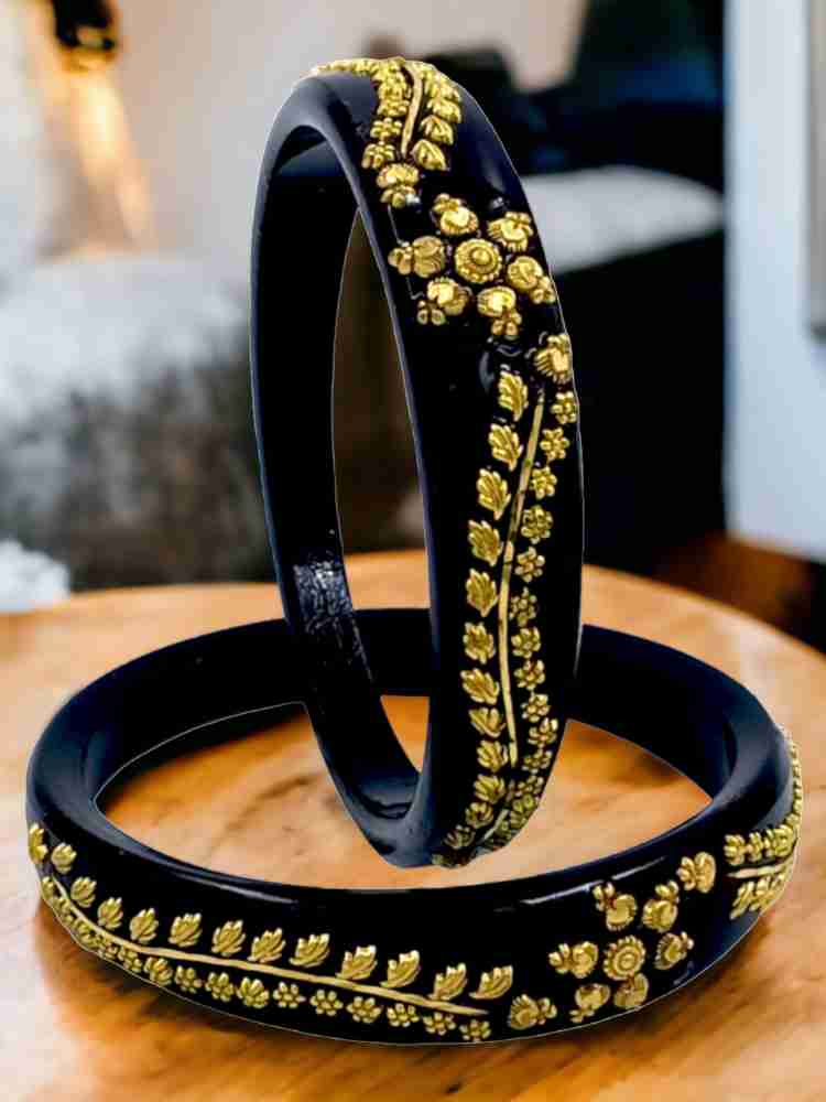 Black on sale pola bangles