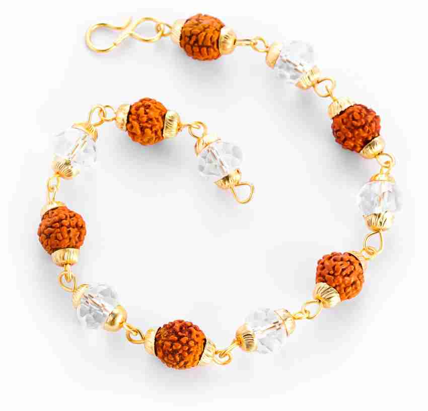 Rudraksha hot sale crystal bracelet