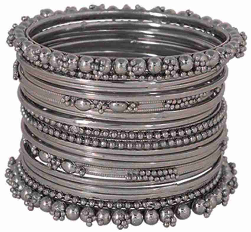 Silver deals steel bangles