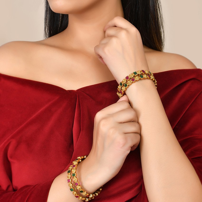 Voylla gold store plated bangles