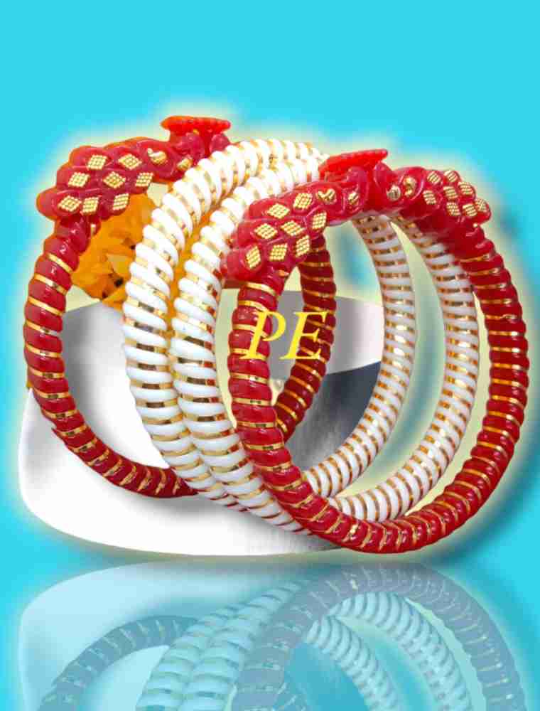 White best sale plastic bangles