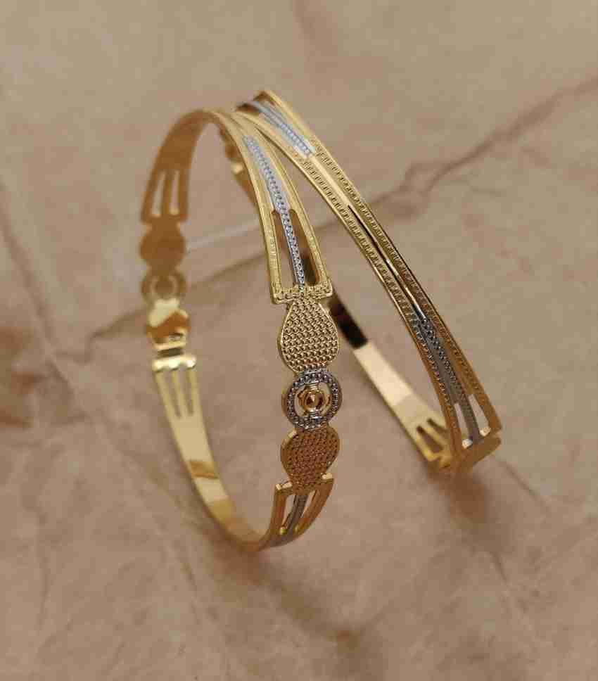 Buy Fally Jewellery Bracelets for Women Stylish Gold Plated
