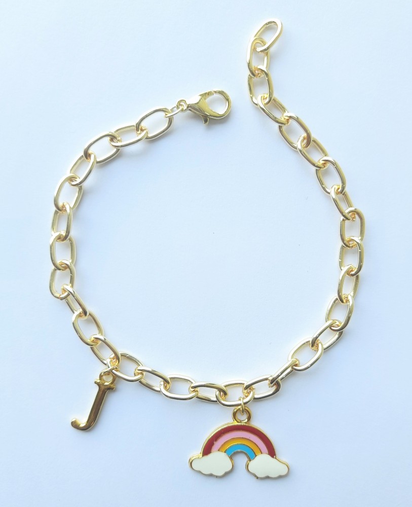 Adore Charm Holder Gold Bracelet Jewellery India Online  CaratLanecom