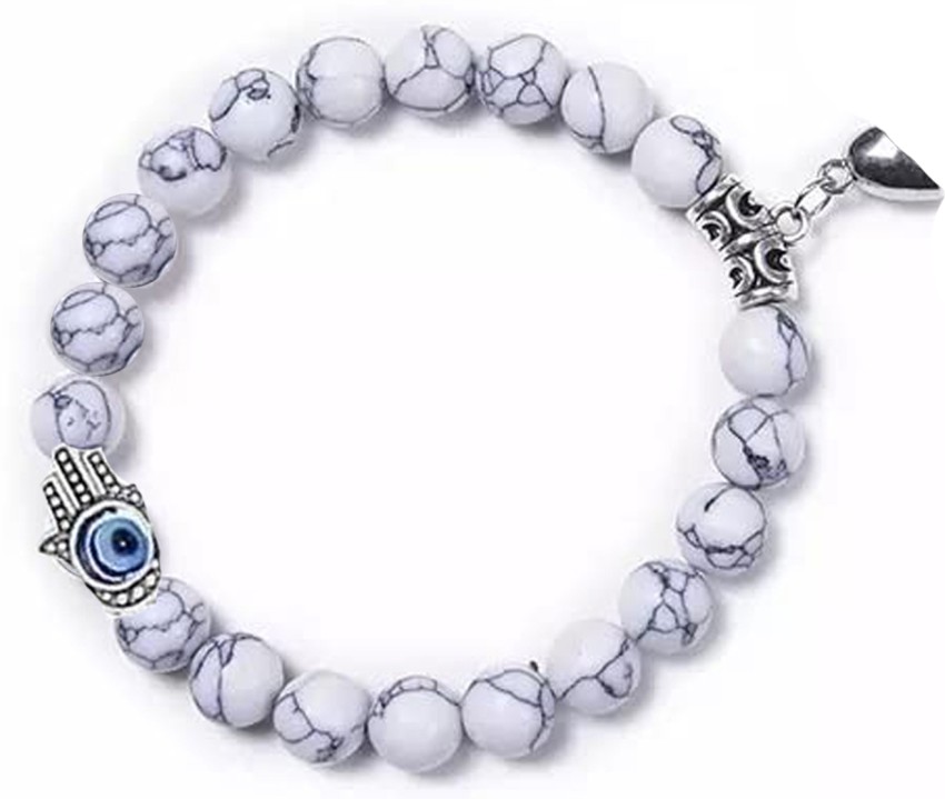 Stretchable Glass Beads Bracelet– Oralia India