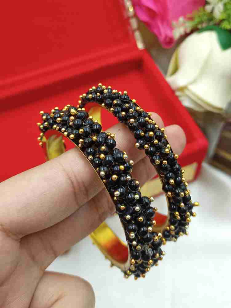 Black deals mani bangles