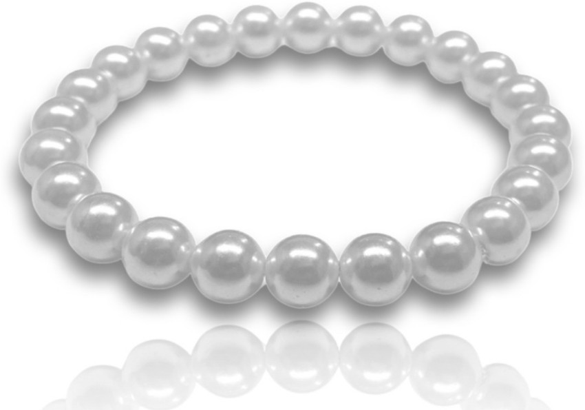 Wholesale Splicing No Fade Silver Gold Plated Pearl Bracelet Necklace  Stainless Steel Pearl Beaded Cuban Chains Necklace for Men From  malibabacom