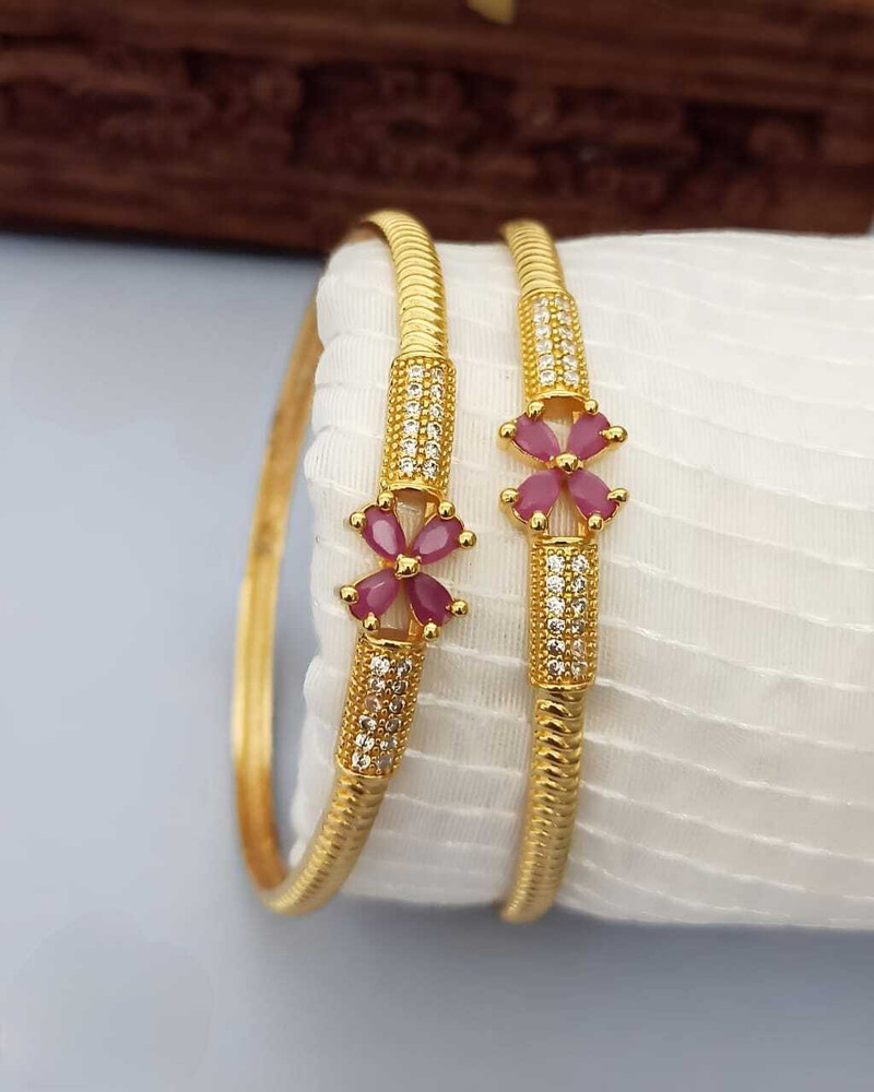 BMIWORLD Brass Cubic Zirconia Gold plated Bangle Price in India Buy BMIWORLD Brass Cubic Zirconia Gold plated Bangle Online at Best Prices in India Flipkart