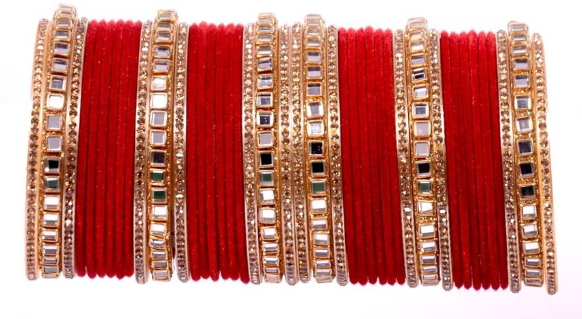 Red new arrivals bangles set