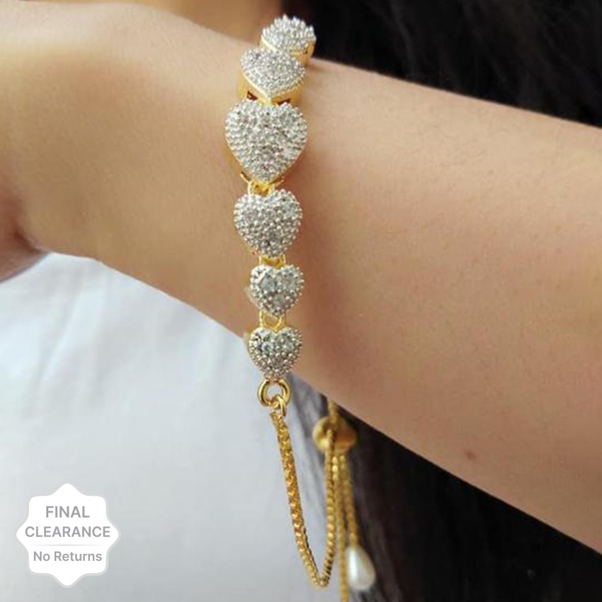 A Luminous  Beautiful Bracelet With 5mm White Round Pearls  Pure Pearls