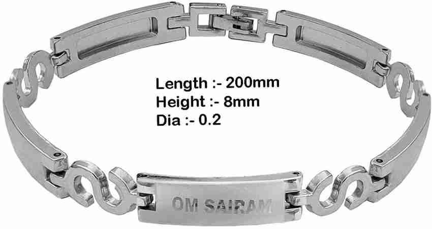 M Men Style Stainless Steel Sterling Silver Bracelet Price in India Buy M Men Style Stainless Steel Sterling Silver Bracelet Online at Best Prices in India Flipkart