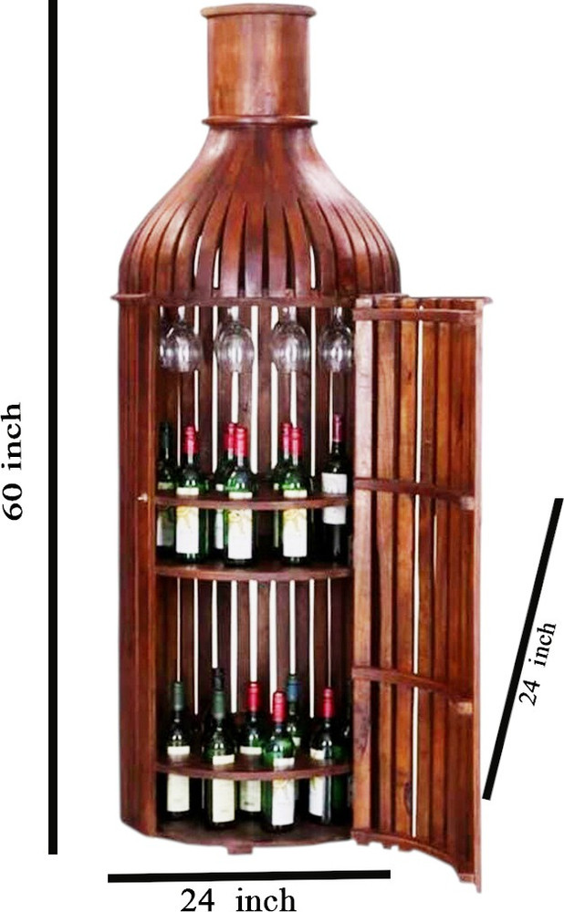 Bottle shaped bar cabinet best sale