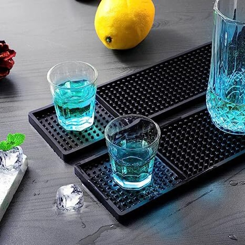 Rubber Service Bar Mat PVC Pad Anti-slip Drip Mats Cocktail