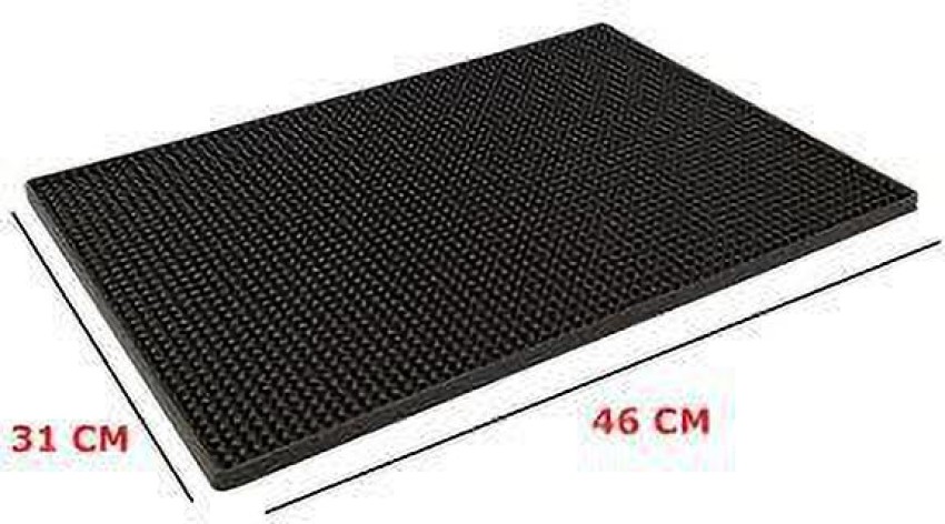 THW PVC Rubber Bar Service Mat Spill Mat for Counter Top, Non Slip - 18 x  12