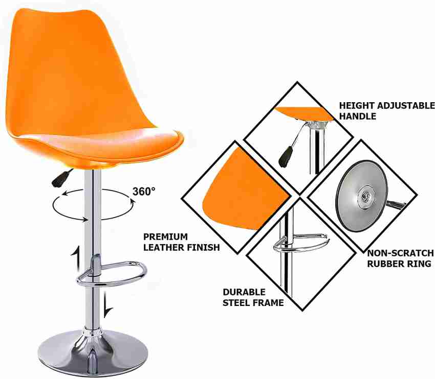 DEHRAN Revolving Bar stool for Restaurant Counter Plastic Bar