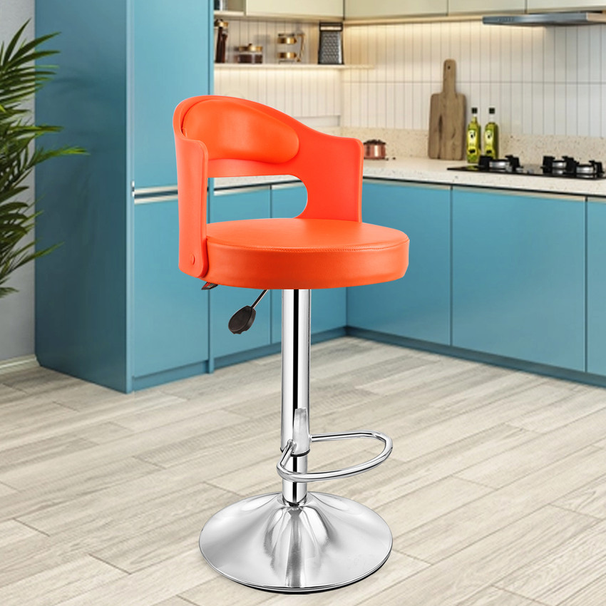 ASTRIDE Amica High Bar Chair Kitchen Stool in Orange Plastic Bar Stool Price in India Buy ASTRIDE Amica High Bar Chair Kitchen Stool in Orange Plastic Bar Stool online at Flipkart