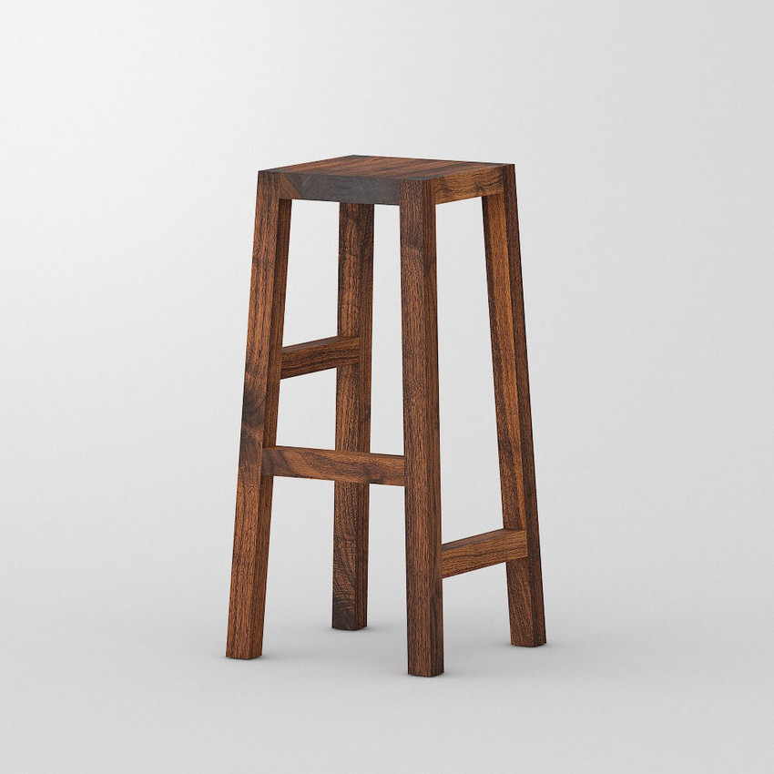 Wood saddle seat counter stool discount