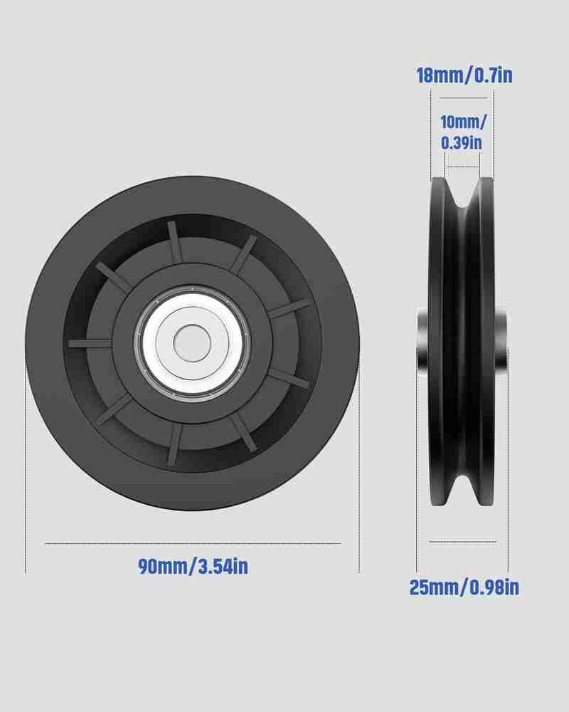 2 wheel pulley deals