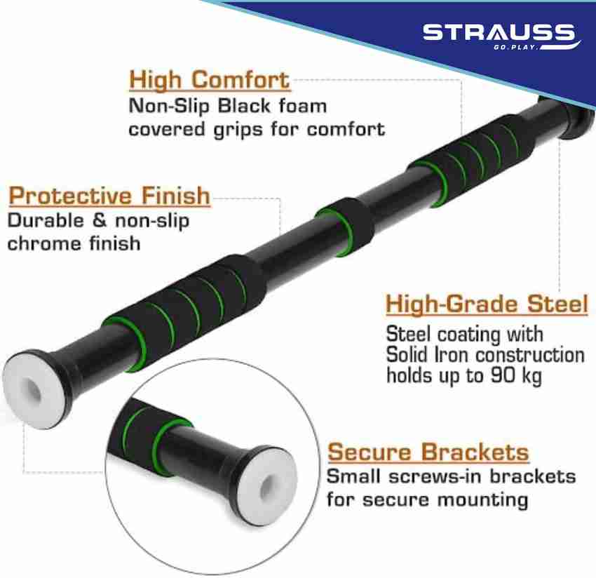 Strauss Adjustable Door Chin Up Bar Pullup Rod Pull Up Bar Gym Bar Pull up Bar Buy Strauss Adjustable Door Chin Up Bar Pullup Rod Pull Up