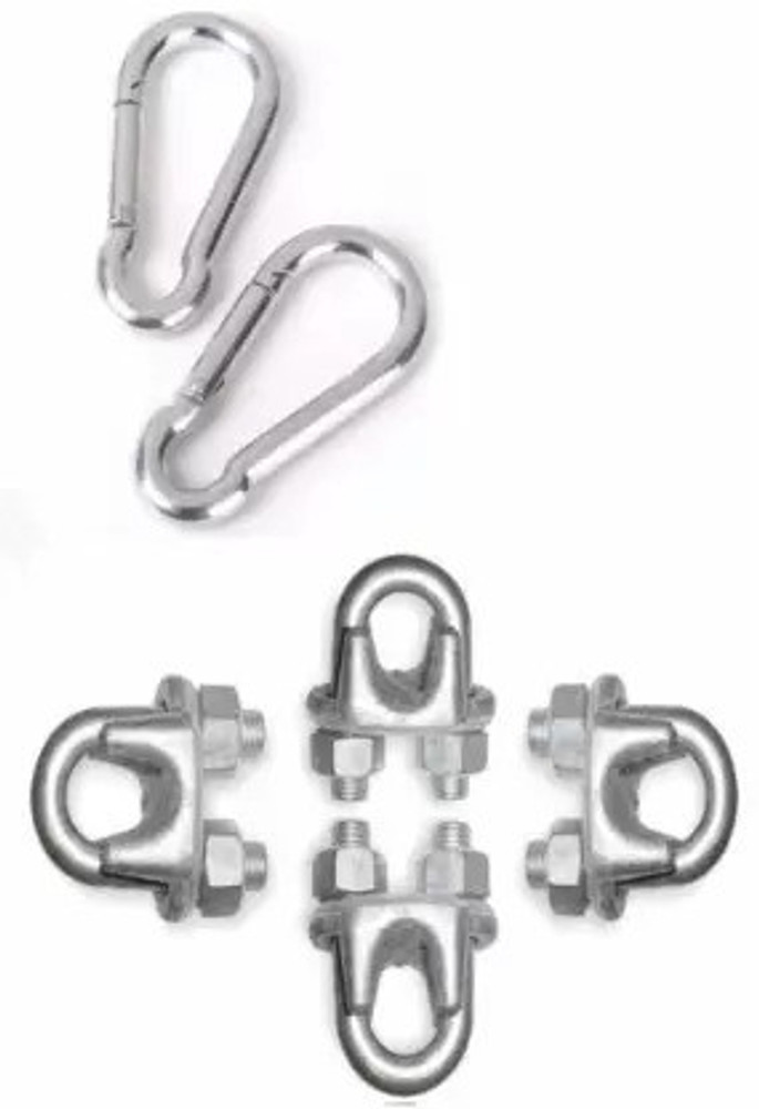 gymfreak 4 GYM WIRE U LOCK WITH 2 SNAP HOOKS Multi training Bar
