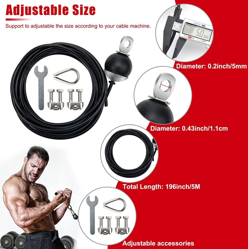 LCARNO Adjustable Home Gym Cable Pulley System Replacement Fitness