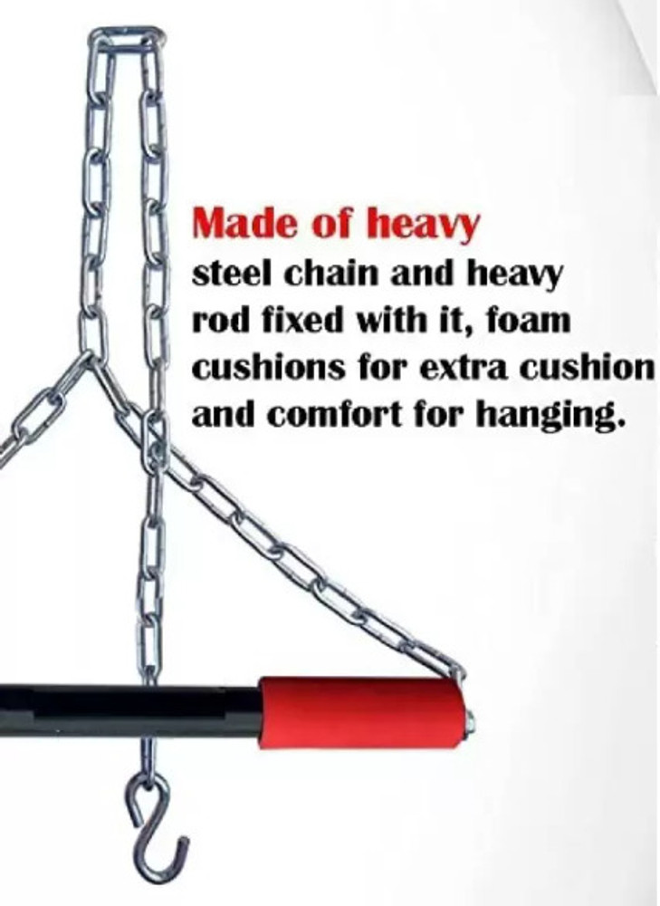 BOLDHIGH Steel Chin Up Rod with Chain Hanging Rod chin up hanging rod Chin up Bar Buy BOLDHIGH Steel Chin Up Rod with Chain Hanging Rod chin up hanging rod Chin up Bar Online at