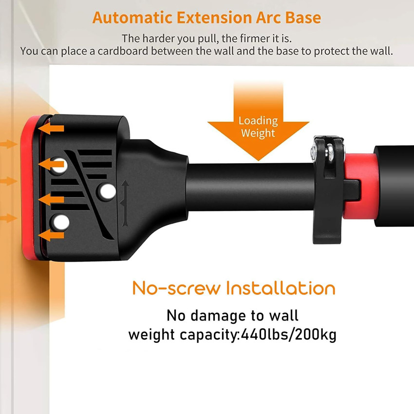 Wearslim Adjustable Doorway Pull Up Bar No Screws Chin Up Bar