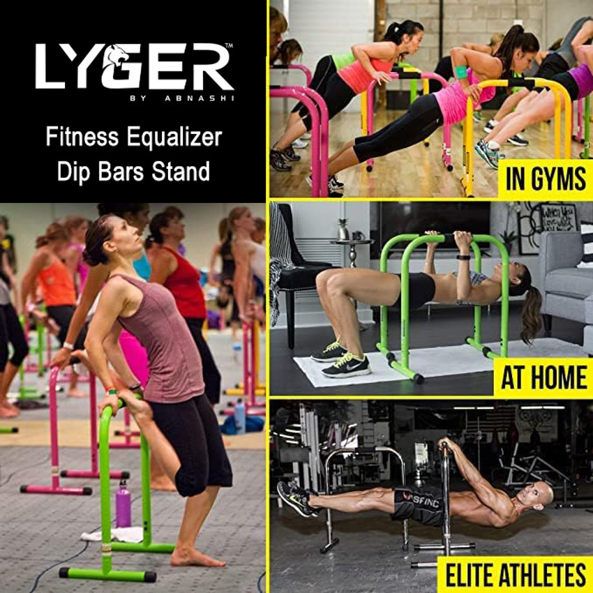 LYGER Fitness Equalizer Dip Stand Great for Push Ups Strength Training Parallel Bar Dip Station Buy LYGER Fitness Equalizer Dip Stand Great for Push Ups Strength Training Parallel Bar Dip Station