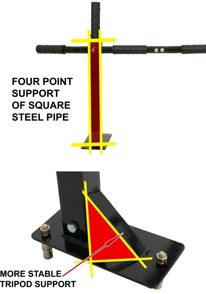 Golden Star Heavy Duty Wall Mounting Chin Up Bar Solid Fitness for Home Gym Pull up Bar