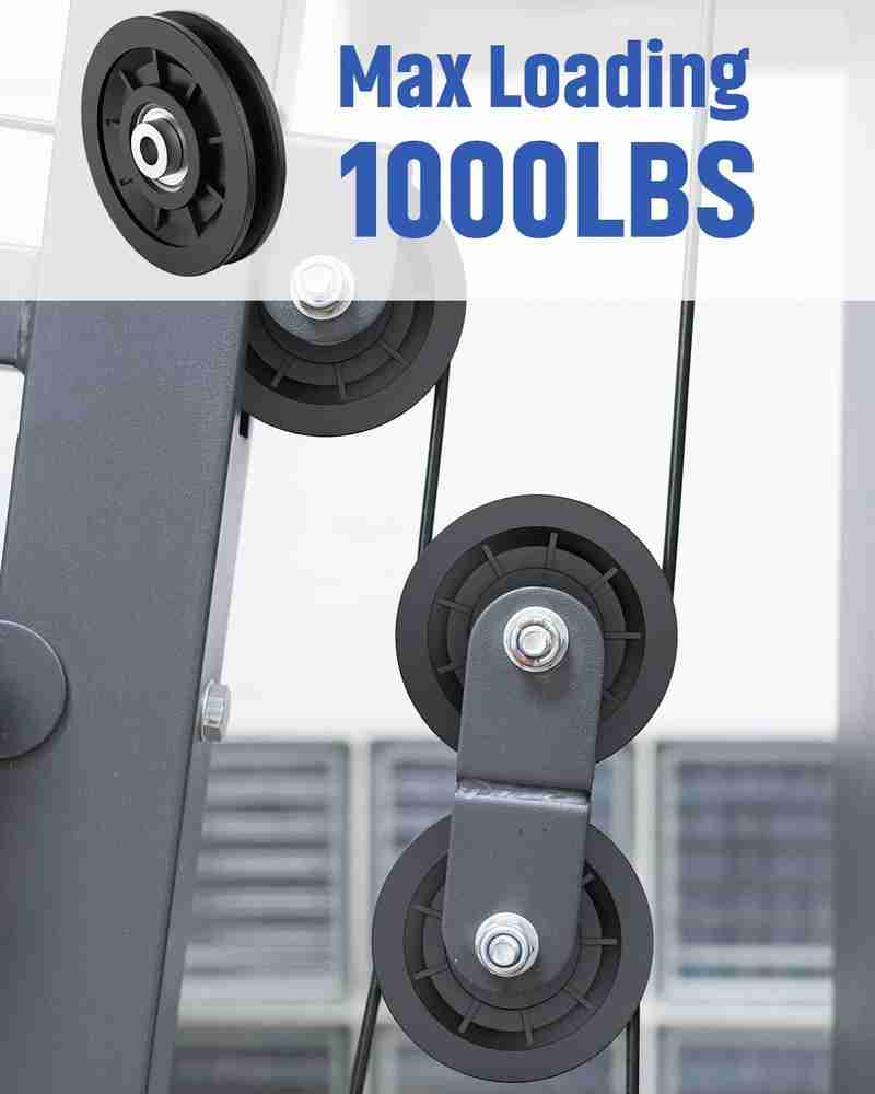 LCARNO 3.5 2 Universal Nylon Bearing Pulley Wheel for Gym Equipment Part Cable Machine Multi training Bar