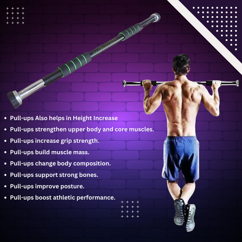 Pull up bar for height increase top