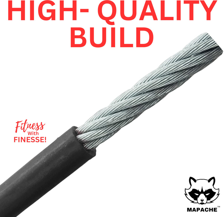 Dinetic Gym Machine Wire Rope PU Coated Cable Inside Steel Black 6 MM 20 Meter Pull up Bar Buy Dinetic Gym Machine Wire Rope PU Coated Cable Inside Steel Black 6 MM 20 Meter