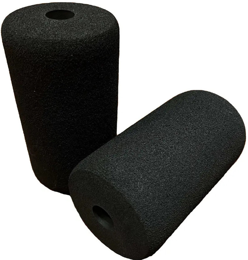 LCARNO 4x8 inch Gym Machine Soft Rubber Foam Roller Set of 4 Pc