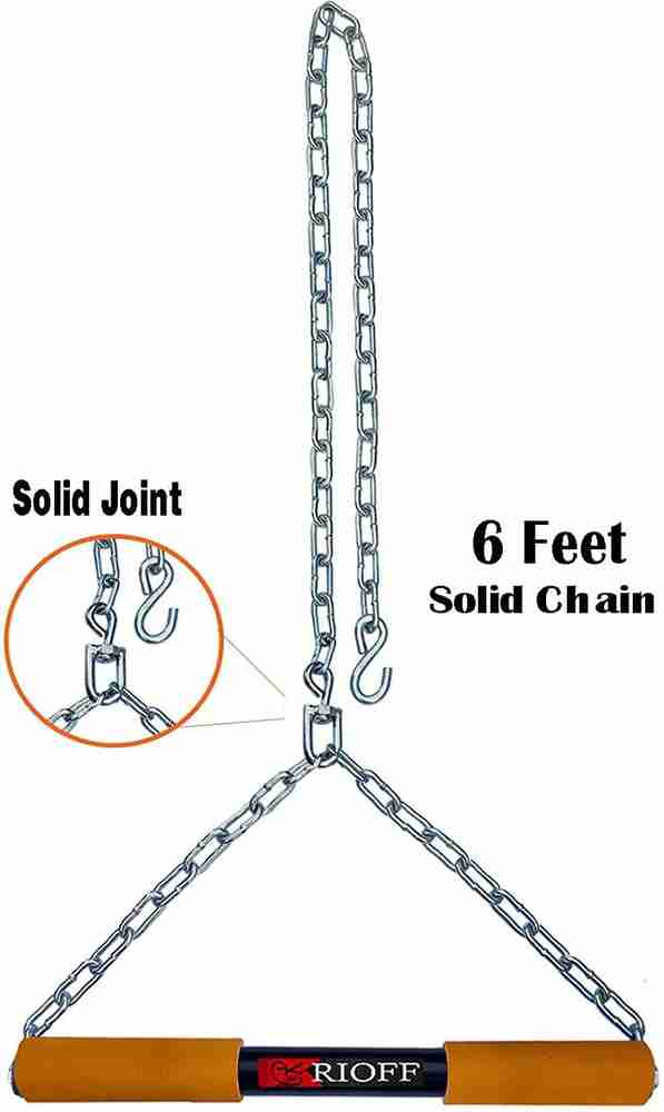 Rioff Hanging Chain Pull Up Bar for Height Increaser and Pull Exercise 6FT Pull up Bar Buy Rioff Hanging Chain Pull Up Bar for Height Increaser and Pull Exercise 6FT Pull up Bar