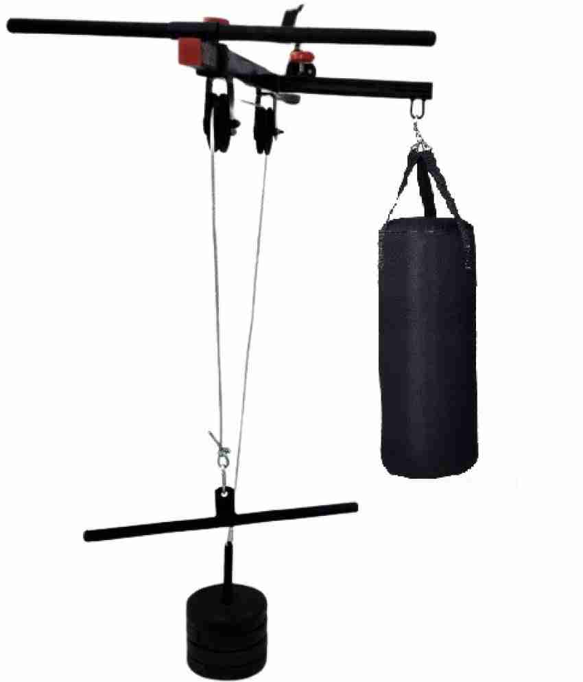 Pull-Up Bar - 48” Multi-Grip Chin-Up Station with Hangers for Punching Bags