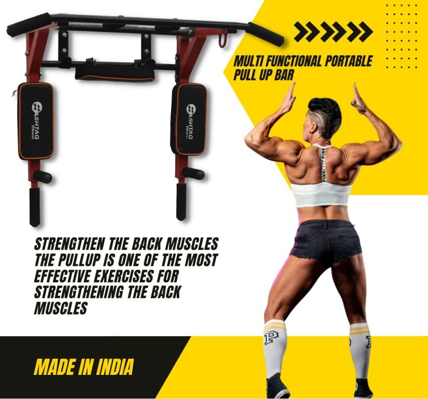 HASHTAG FITNESS 3in1 pull up bar streanght height and body muscles