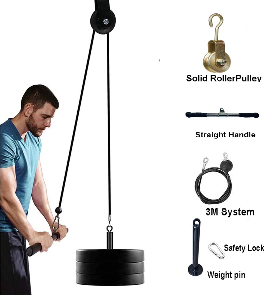 Concho Cable Pulley System Gym, Upgraded Weight Pulley System with