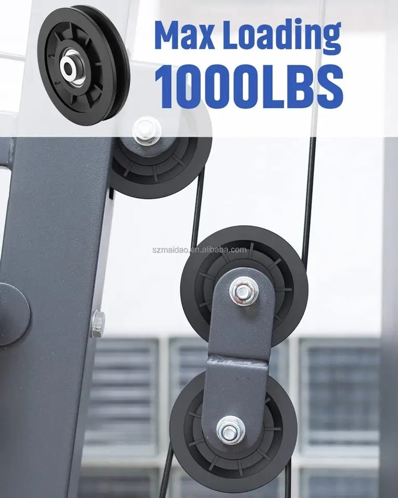 Gym pulley wheels clearance