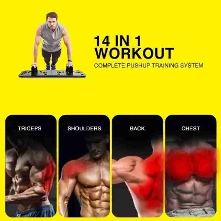Chest workout with best sale push up bars