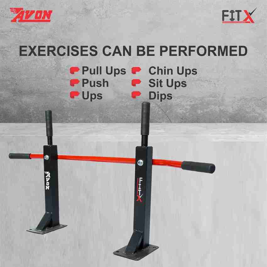 AVON FITX Pull Up Handle Wall Mount with Handle Grips Sweat off PVC Rubber Pull up Bar Buy AVON FITX Pull Up Handle Wall Mount with Handle Grips Sweat off PVC Rubber Pull up Bar
