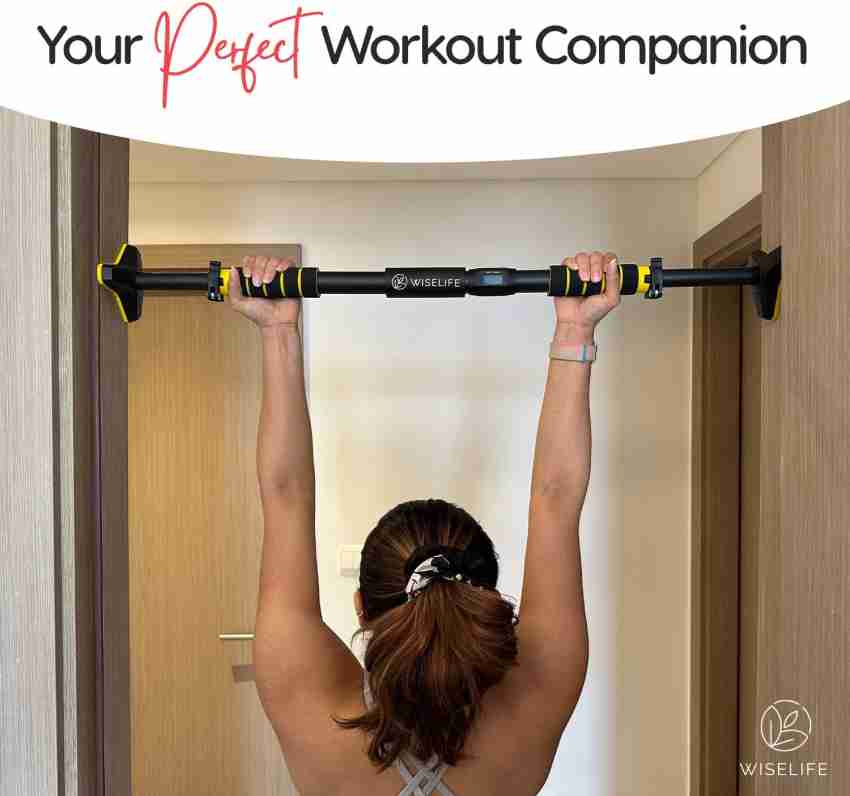 Wiselife Adjustable Heavy Pull Up Bar for Chin-ups, Pull-ups, Sit-ups &  Home Gym Workout Push-up Bar - Buy Wiselife Adjustable Heavy Pull Up Bar  for Chin-ups, Pull-ups, Sit-ups & Home Gym Workout